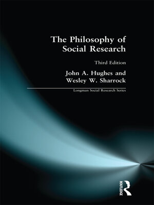 cover image of The Philosophy of Social Research